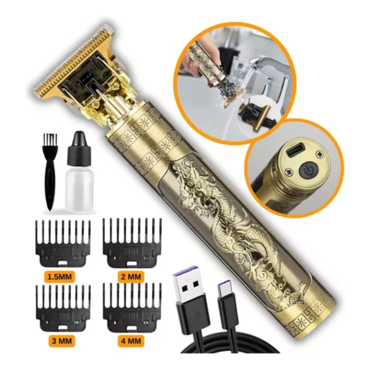 Maquina Profissional para Barba e Cabelo - Pro 3 em 1