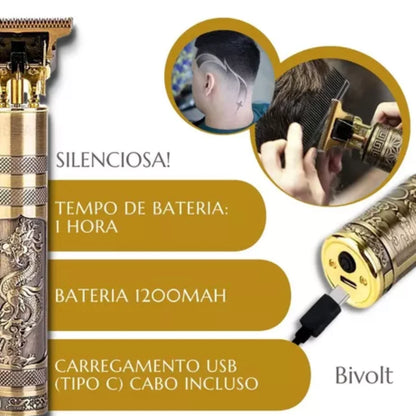 Maquina Profissional para Barba e Cabelo - Pro 3 em 1