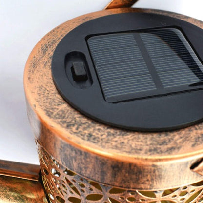 Decoração de Jardim Regador com Luz Led Solar